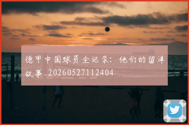 德甲中国球员全记录:他们的留洋故事_20260527112404